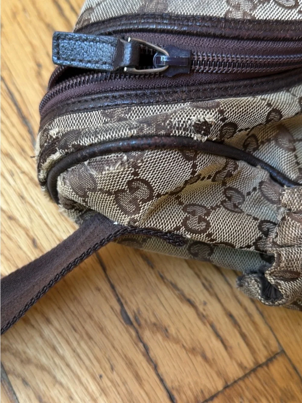 GUCCI GG Canvas Monogram Diaper Baby Bag